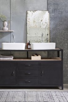 Έπιπλα μπάνιου μαύρο