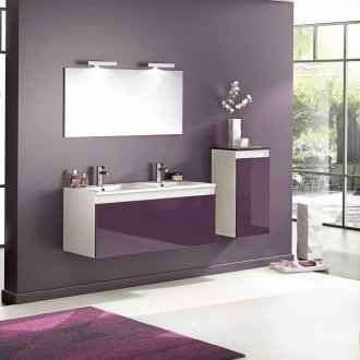 Έπιπλα μπάνιου μωβ