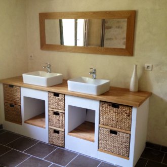 Έπιπλα μπάνιου σε στυλ χώρας