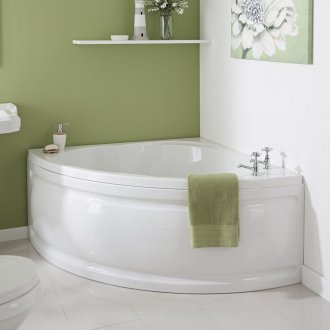 Γωνιακή μπανιέρα ημικυκλική