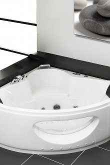 Γωνιακή μπανιέρα διαφανής