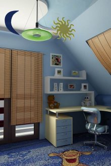 Νηπιαγωγείο για ένα αγόρι με μπλε αποχρώσεις