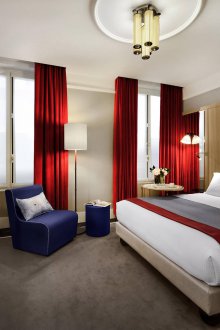 Υπνοδωμάτιο καθιστικό κόκκινο