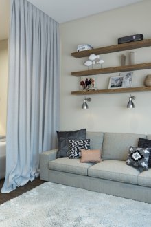 Υπνοδωμάτιο στο σαλόνι στο διαμέρισμα