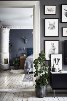 Συνδυασμένο σαλόνι και υπνοδωμάτιο με μεγάλο άνοιγμα