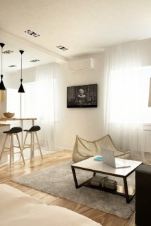 Υπνοδωμάτιο στο σαλόνι στο σαλόνι