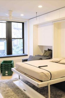 Υπνοδωμάτιο με καθιστικό με μετατρέψιμο κρεβάτι