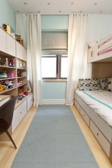 Στενό φυτώριο με αρθρωτά έπιπλα