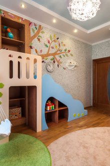 Η παιδική περιοχή για το νεογέννητο είναι μπλε