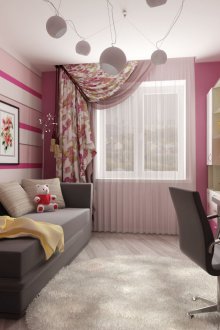 Παιδικό δωμάτιο στο ιώδες Χρουστσιόφ