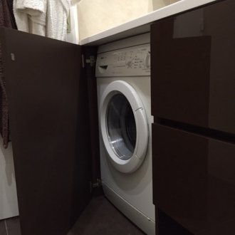 Πλυντήριο ρούχων σε έπιπλα μπάνιου
