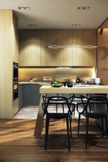 Σχεδιασμός κουζίνας ξύλου