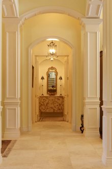 Σχεδιασμός διαδρόμου με καμάρα σε ιδιωτική κατοικία