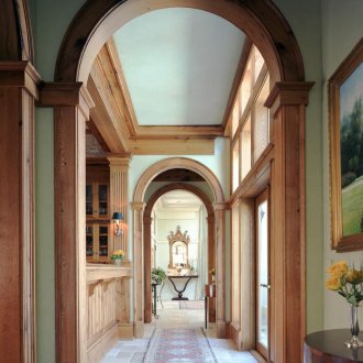 Σχεδιασμός διαδρόμου με ξύλινη καμάρα