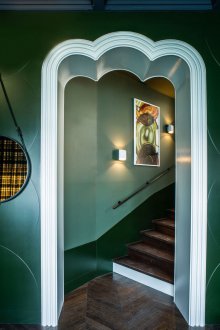 Σχεδιασμός διαδρόμου με σγουρό τόξο