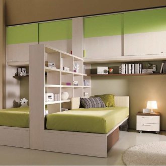 Παιδικό δωμάτιο για τρία με αρθρωτά έπιπλα