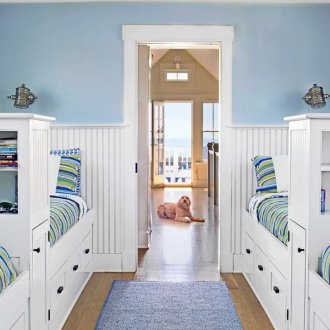 Νηπιαγωγείο τριών σε θαλάσσιο στυλ