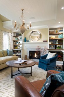 Μπλε χρώμα στο σαλόνι με φενγκ σούι