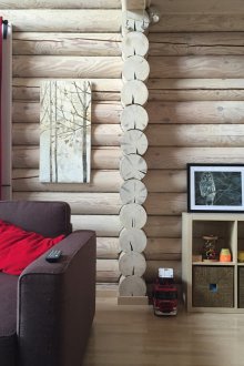 Στοιχεία διακόσμησης του εσωτερικού εξοχικού σπιτιού