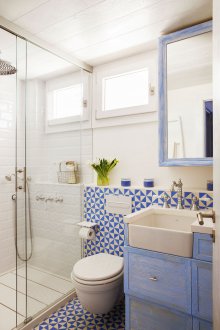 Μικρό μπάνιο με στυλ Provence