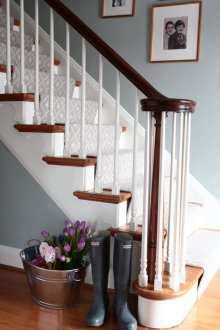 Σχεδιασμός διαδρόμου με σκάλες και διάδρομο.