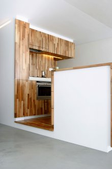 Προϋπολογισμός επισκευές σε ένα στούντιο διαμέρισμα με ένα δέντρο