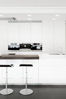 Κουζίνα 9 τ.μ. στο ύφος του μινιμαλισμού