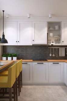 Κουζίνα 9 τ.μ. με πάγκο