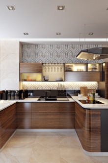 Κουζίνα 9 τμ Zebrano