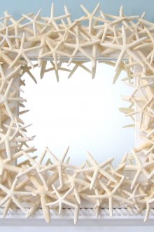 Τετράγωνο καθρέφτη με διακόσμηση αστεριών