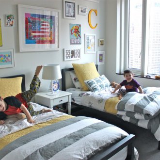 Σχεδιασμός παιδικού δωματίου για δύο αγόρια σε ένα διαμέρισμα