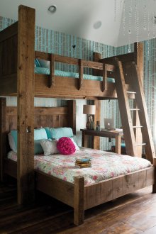 Ο σχεδιασμός του παιδικού δωματίου για δύο αγόρια είναι ρουστίκ