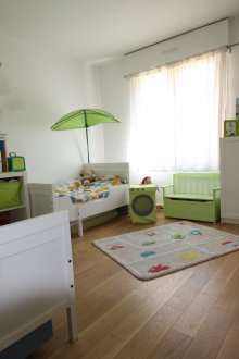 Σχεδιασμός παιδικού δωματίου για δύο πράσινα αγόρια