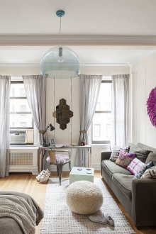 Σχεδιασμός ταπετσαρίας για διαμέρισμα στούντιο με αφαίρεση