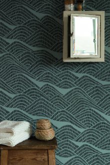 Σχεδιασμός μη υφασμένα ταπετσαρία για ένα διαμέρισμα στούντιο