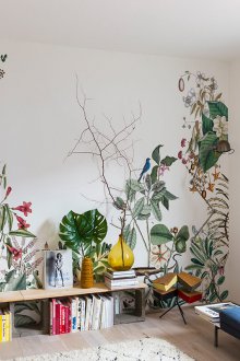 Τροπικό σχεδιασμό ταπετσαρίας στυλ