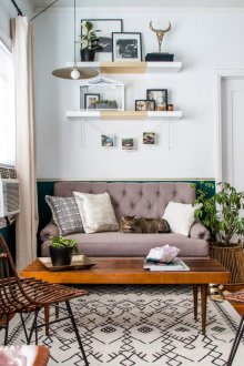 Σχέδιο odnushki με μια κουκέτα σε μοντέρνο στυλ