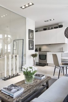 Σχεδιασμός διαμερίσματος ενός δωματίου και χωρισμός σε φυτώριο