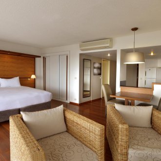 Υπνοδωμάτιο σε διαμέρισμα στούντιο