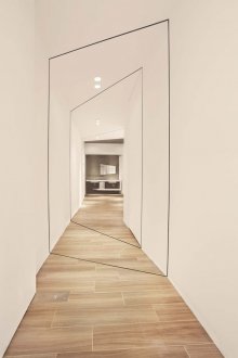 Φουτουριστική διακόσμηση διαδρόμου στυλ