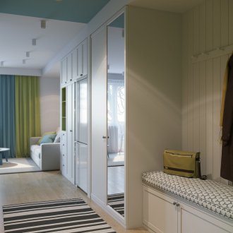 Διάδρομος με έπιπλα γραφείου