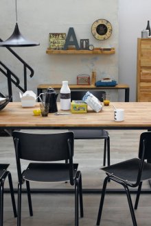 Muebles tipo loft negro