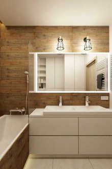 Ξύλινα μπάνια μικρές ιδέες σχεδιασμού