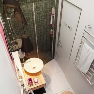 Σχεδιάστε ιδέες για ένα μικρό μπάνιο με ντους