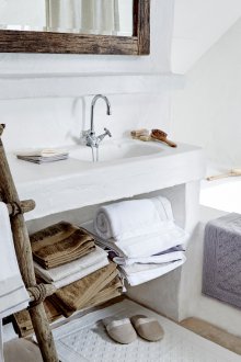 Ρουστίκ Μικρές ιδέες σχεδίασης μπάνιου