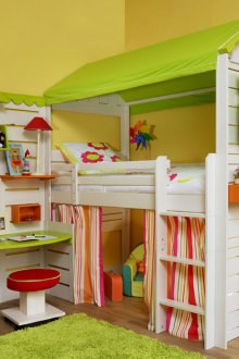 Παιδικό 10 τ.μ. με κρεβάτι σοφίτας