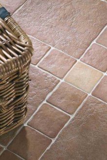 Textured καφέ πλακάκι για την κουζίνα