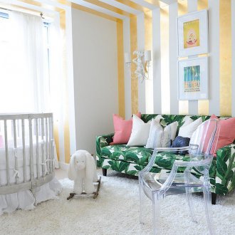 Νηπιαγωγείο σε ένα διαμέρισμα ενός δωματίου σε μοντέρνο στιλ