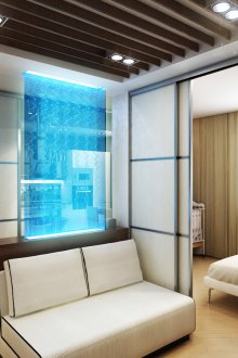 Παιδικό δωμάτιο σε διαμέρισμα στούντιο με χωρίσματα