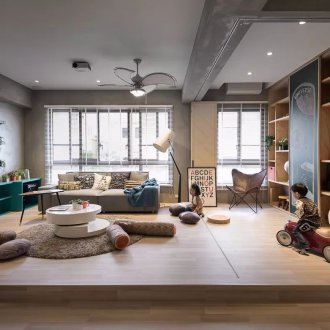 Σχεδιασμός διαμερίσματος στούντιο με βρεφονηπιακό σταθμό